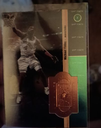 1998-99 Upper Deck SPx Finite #F Michael Finley — front