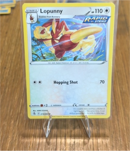 2021 Pokémon TCG Fusion Strike #213 Lopunny — front
