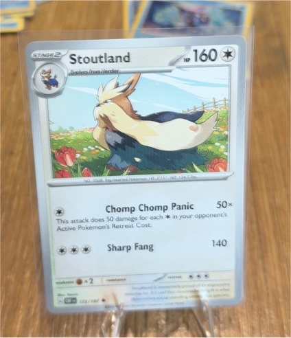 2023 Pokémon Scarlet & Violet Obsidian Flames #172 Stoutland — front