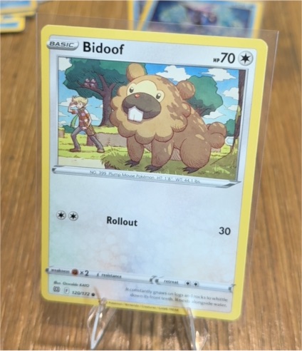 2022 Pokemon Brilliant Stars #120 Bidoof — front
