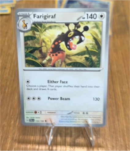 2023 Pokémon TCG Paldea Evolved #155 Farigiraf — front