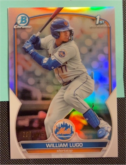 2023 Bowman Chrome #BP-141 William Lugo — front