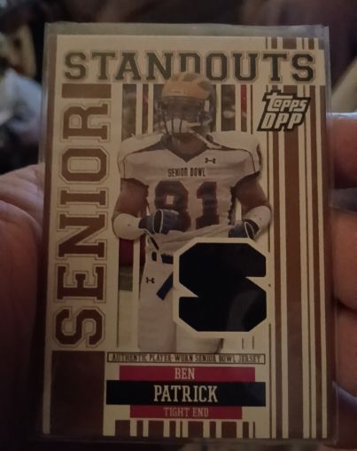 2007 Topps Draft Picks & Prospects Senior Standouts Jersey #BP Ben Patrick — front