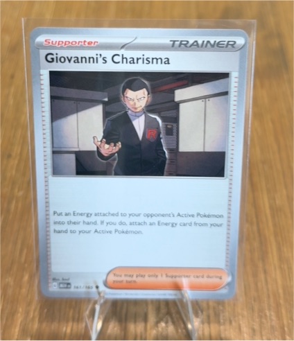 2023 Pokémon Scarlet & Violet #161 Giovanni's Charisma — front
