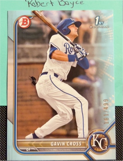 2022 Bowman Draft #BD-6 Gavin Cross — front