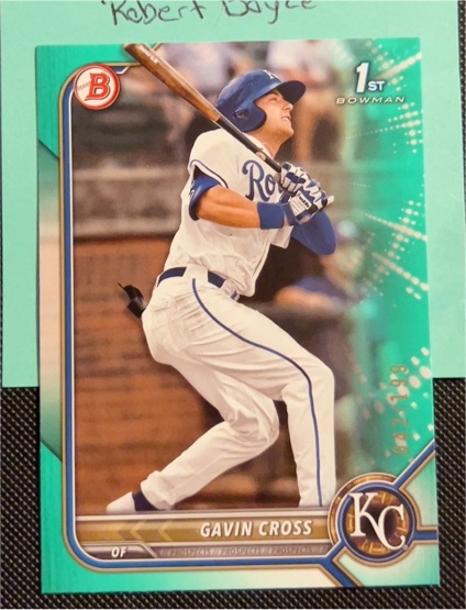 2022 Bowman Draft #BD-6 Gavin Cross — front