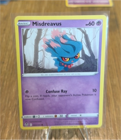 2022 Pokémon Silver Tempest #63 Misdreavus — front