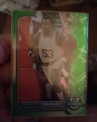 2021-22 Bowman University #39 Tamar Bates — front