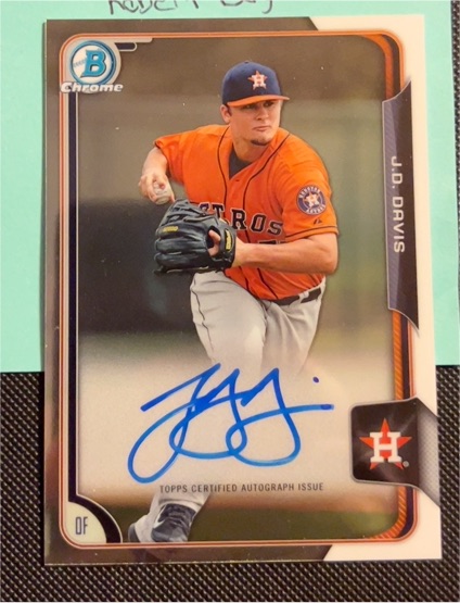 2015 Bowman Chrome Prospect Autographs #BCAP-JD J.D. Davis — front