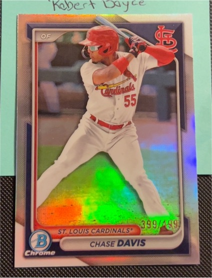 2024 Bowman Chrome Prospects #BCP-247 Chase Davis — front