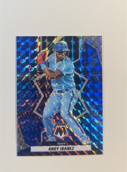 2022 Panini Mosaic Silver Mosaic Prizm #165 Andy Ibanez — front