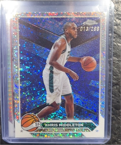 2023-24 Topps Chrome #67 Khris Middleton — front