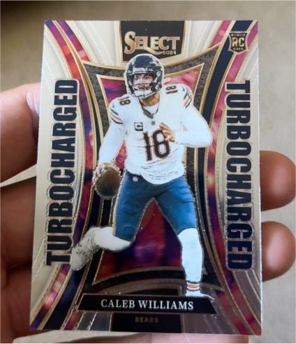 2024 Panini Select #11 Caleb Williams Turbocharged Rookie Card — front