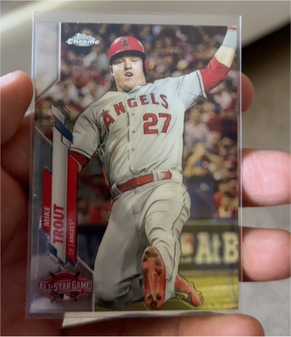 2020 Topps Chrome Update #U-69 Mike Trout — front