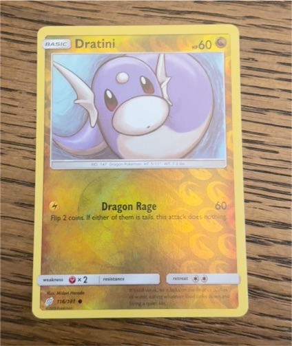 2019 Pokémon Sun & Moon Team Up #116 Dratini — front
