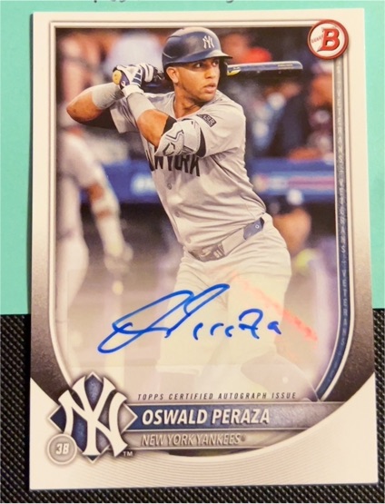 2025 Bowman #PRV-OP Oswald Peraza — front