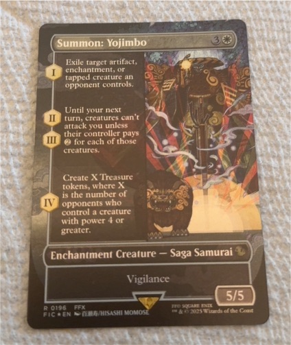 2025 Final Fantasy #0196 Summon: Yojimbo — front