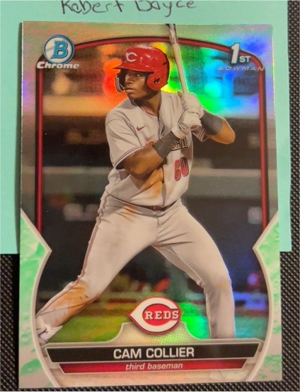 2023 Bowman Chrome #BCP-125 Cam Collier — front