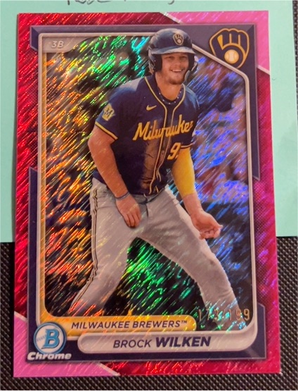 2024 Bowman Chrome #BCP-215 Brock Wilken — front