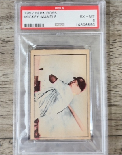 1952 Berk Ross Mickey Mantle — front