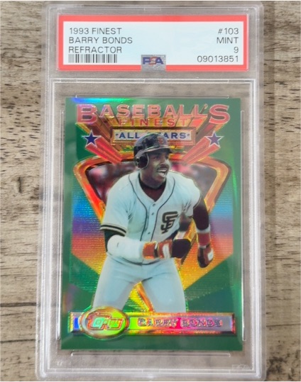 1993 Topps Finest #103 Barry Bonds Refractor — front