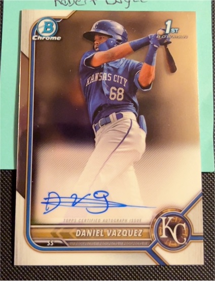 2022 Bowman Chrome #CPA-DVZ Daniel Vazquez — front