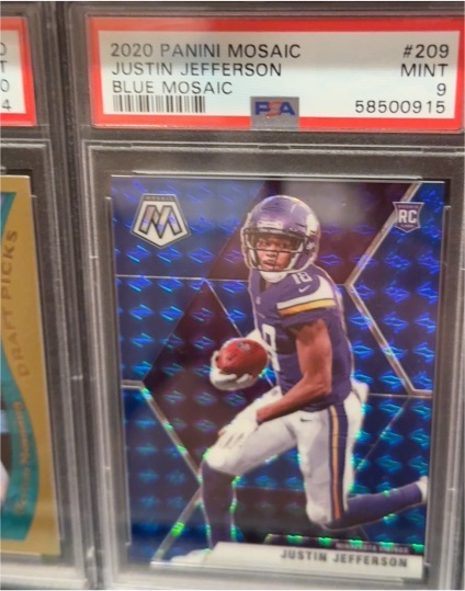 2020 Panini Mosaic #209 Justin Jefferson — front