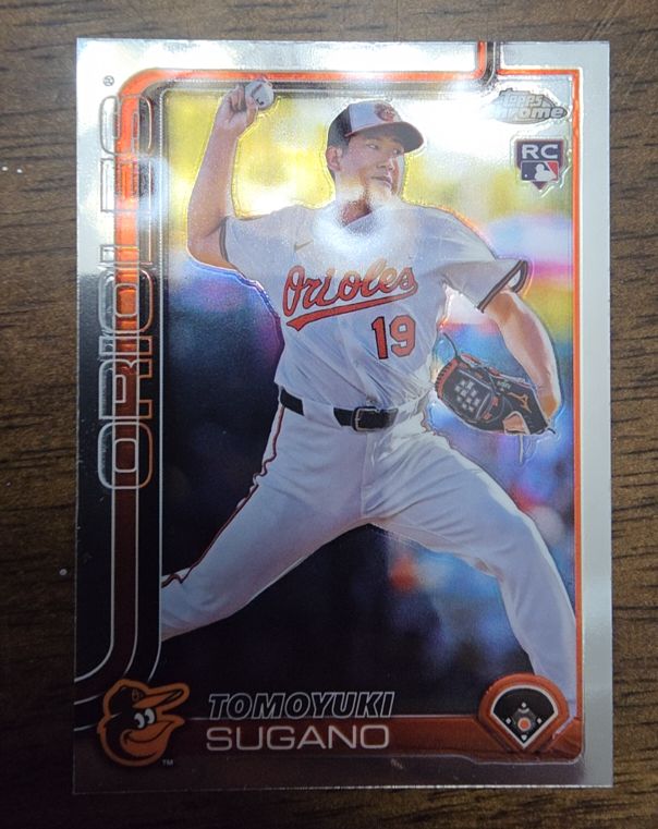 2025 Topps Chrome #166 Tomoyuki Sugano — front
