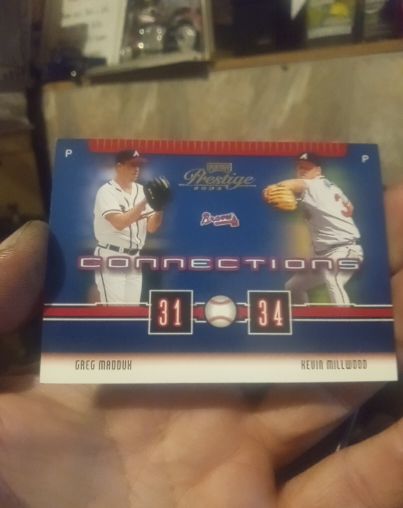2003 Playoff Prestige Connections #C-7 Greg Maddux Kevin Millwood — front