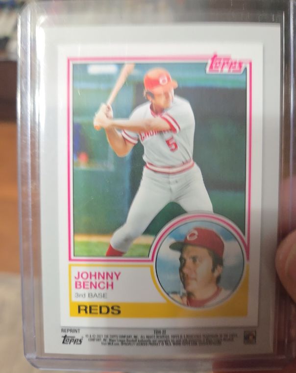 1983 Topps #60 Johnny Bench — front
