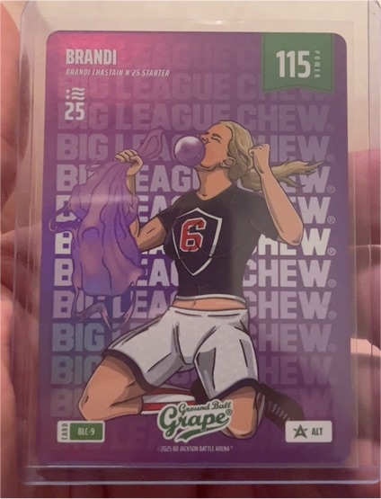 2025 Bo Jackson Battle Arena Big League Chew #BLC-9 Brandi Chastain — front