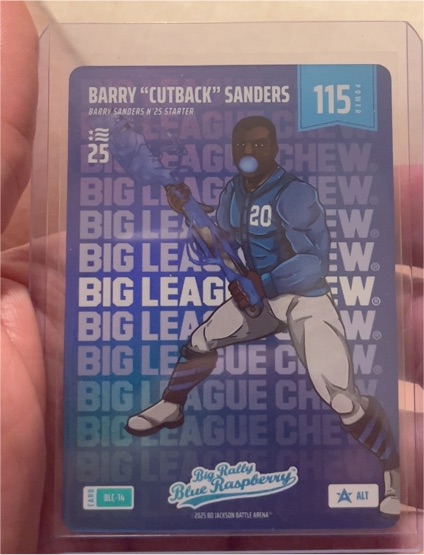 2025 Bo Jackson Battle Arena #BLC-14 Barry "Cutback" Sanders — front