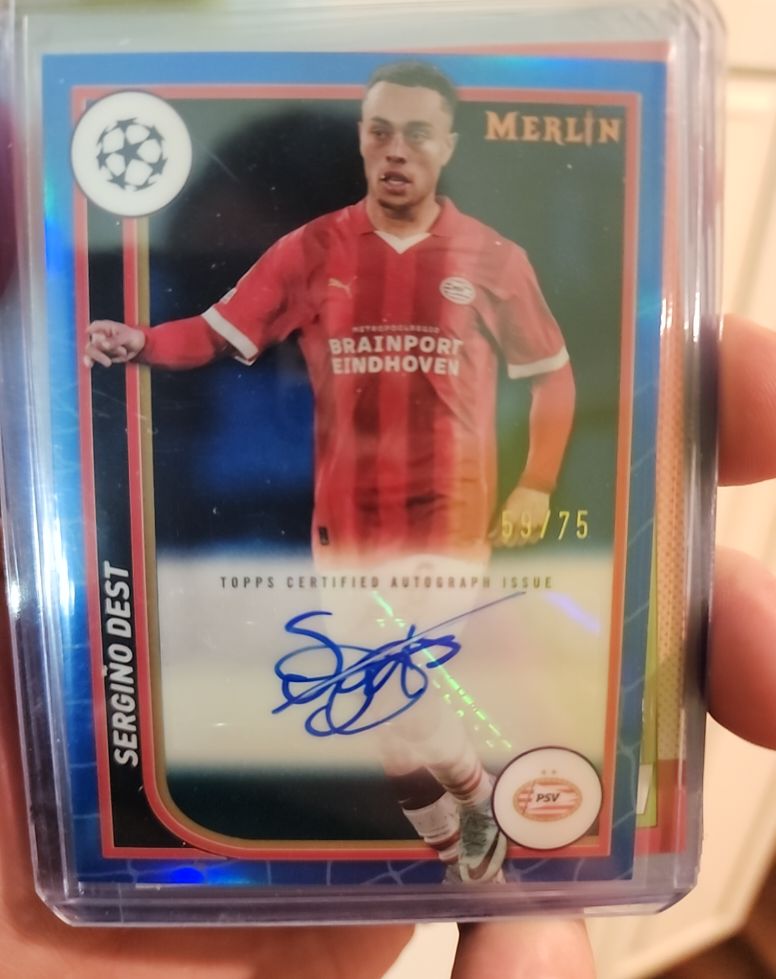 2023-24 Topps Merlin UEFA Club Competitions #AU-SD Sergino Dest — front