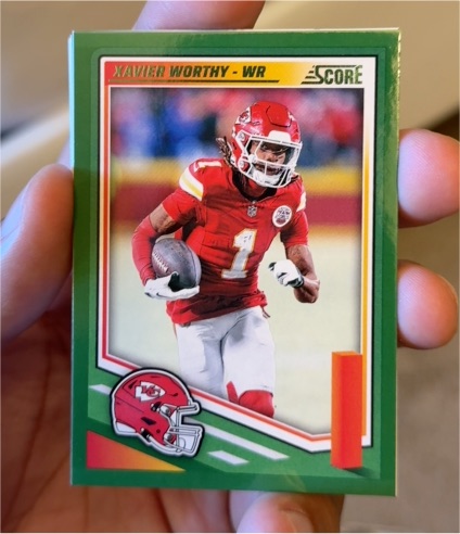 2025 Panini Score #237 Xavier Worthy — front