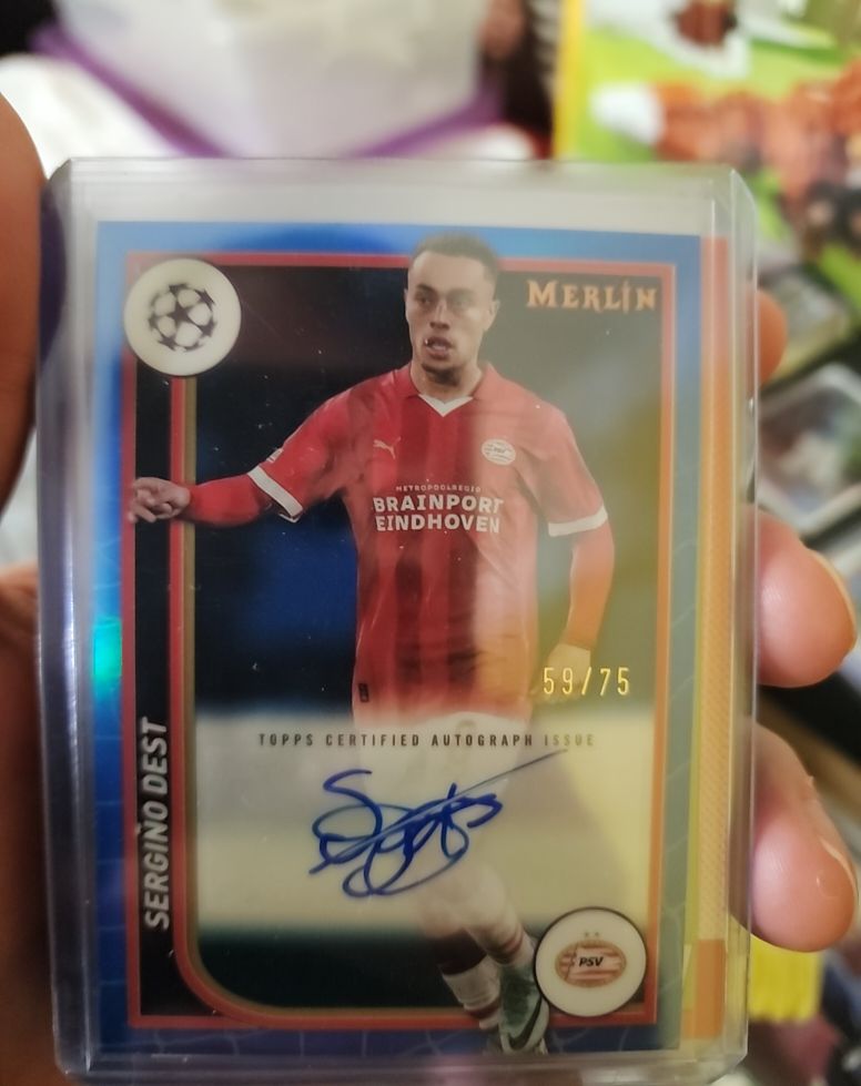 2023-24 Topps Merlin UEFA Club Competitions #AU-SD Sergino Dest — front