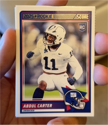 2025 Panini Score #16 Abdul Carter — front