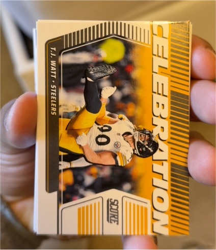 2025 Panini Score Celebration #C-TWA T.J. Watt — front