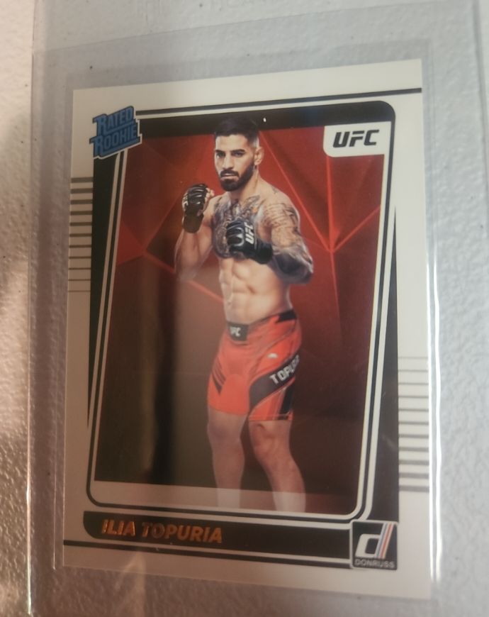 2022 Panini Donruss UFC #215 Ilia Topuria Rated Rookie — front