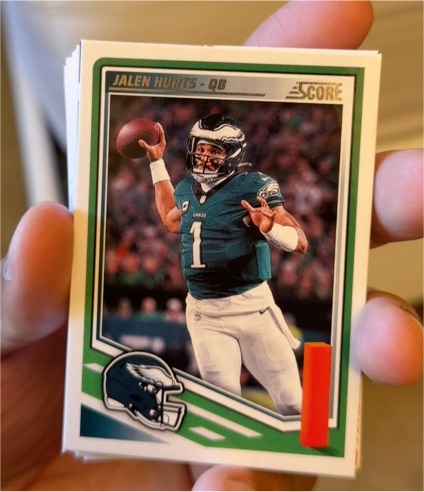 2025 Panini Score #84 Jalen Hurts — front