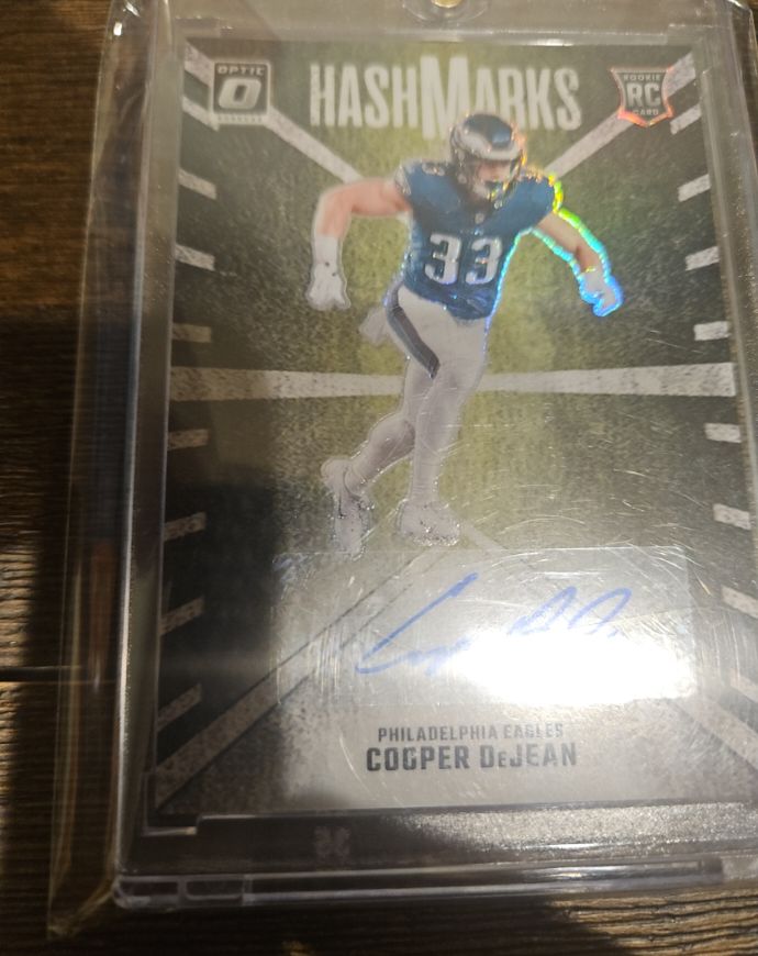 2024 Panini Donruss Optic #HM-CDN Cooper DeJean HashMarks Auto — front