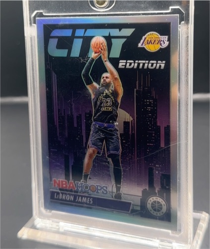 2023-24 Panini NBA Hoops Premium Stock #15 LeBron James City Edition — front