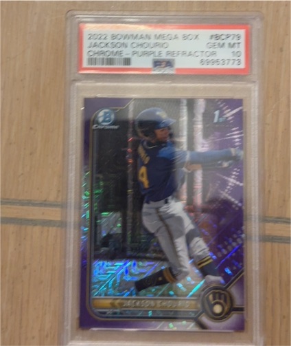 2022 Bowman Chrome Mega Box #BCP-79 Jackson Chourio — front
