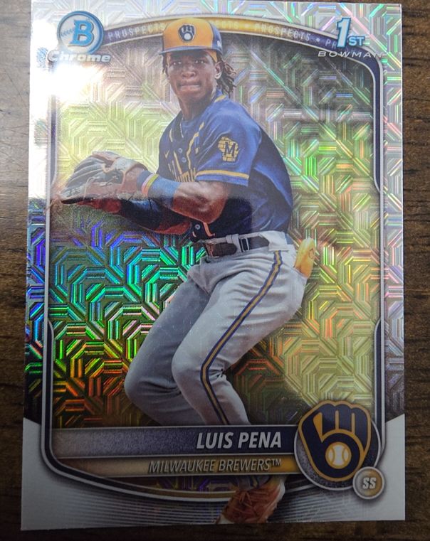 2025 Bowman Chrome Prospects #BCP-38 Luis Pena — front