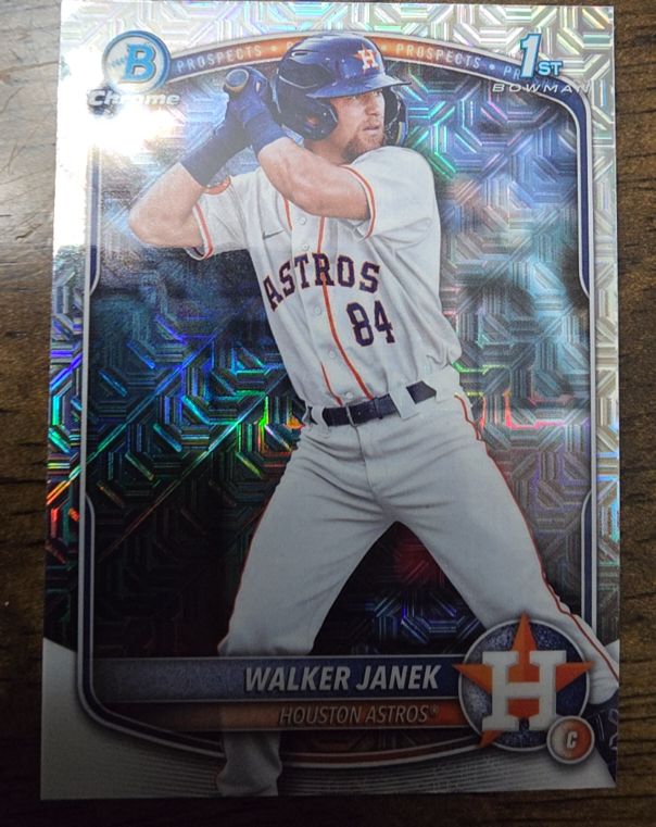 2025 Bowman Chrome #BCP-15 Walker Janek — front