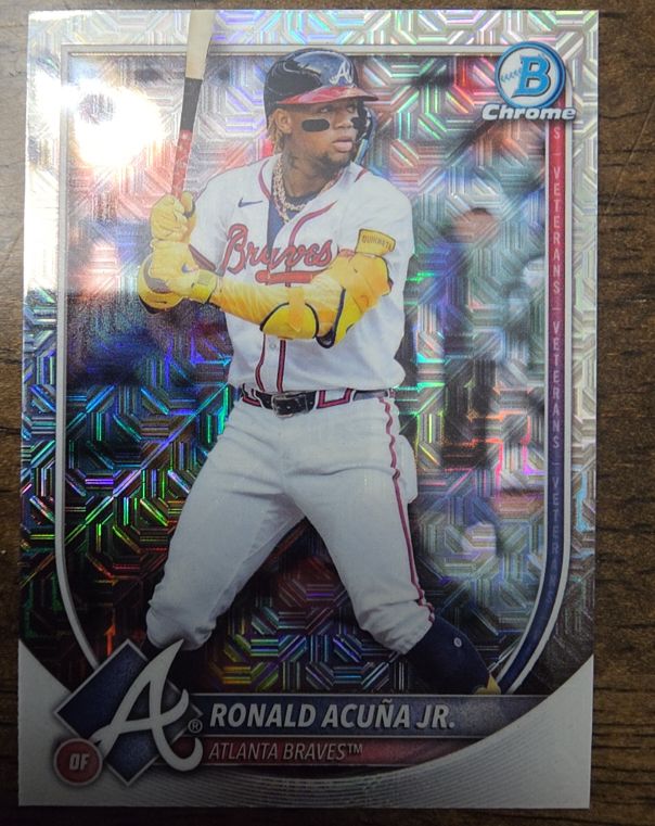 2025 Bowman Chrome #21 Ronald Acuña Jr. — front
