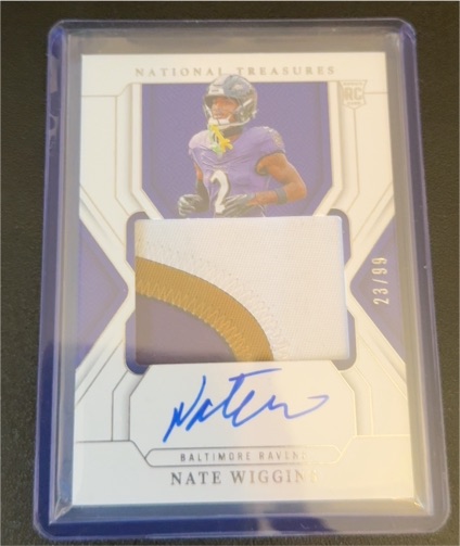 2024 Panini National Treasures #23 Nate Wiggins — front