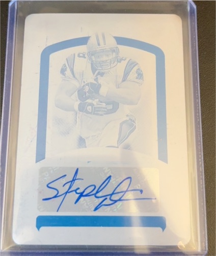 2019 Panini Football Stephen Anderson 1/1 Printing Plate Auto — front