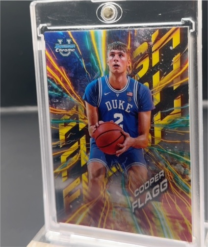 2024-25 Bowman University Chrome #FL-1 Cooper Flagg Flash — front
