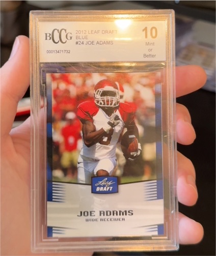 2012 Leaf Draft Blue #24 Joe Adams — front