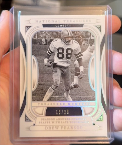 2024 Panini National Treasures Treasured Moments #15/25 Drew Pearson — front